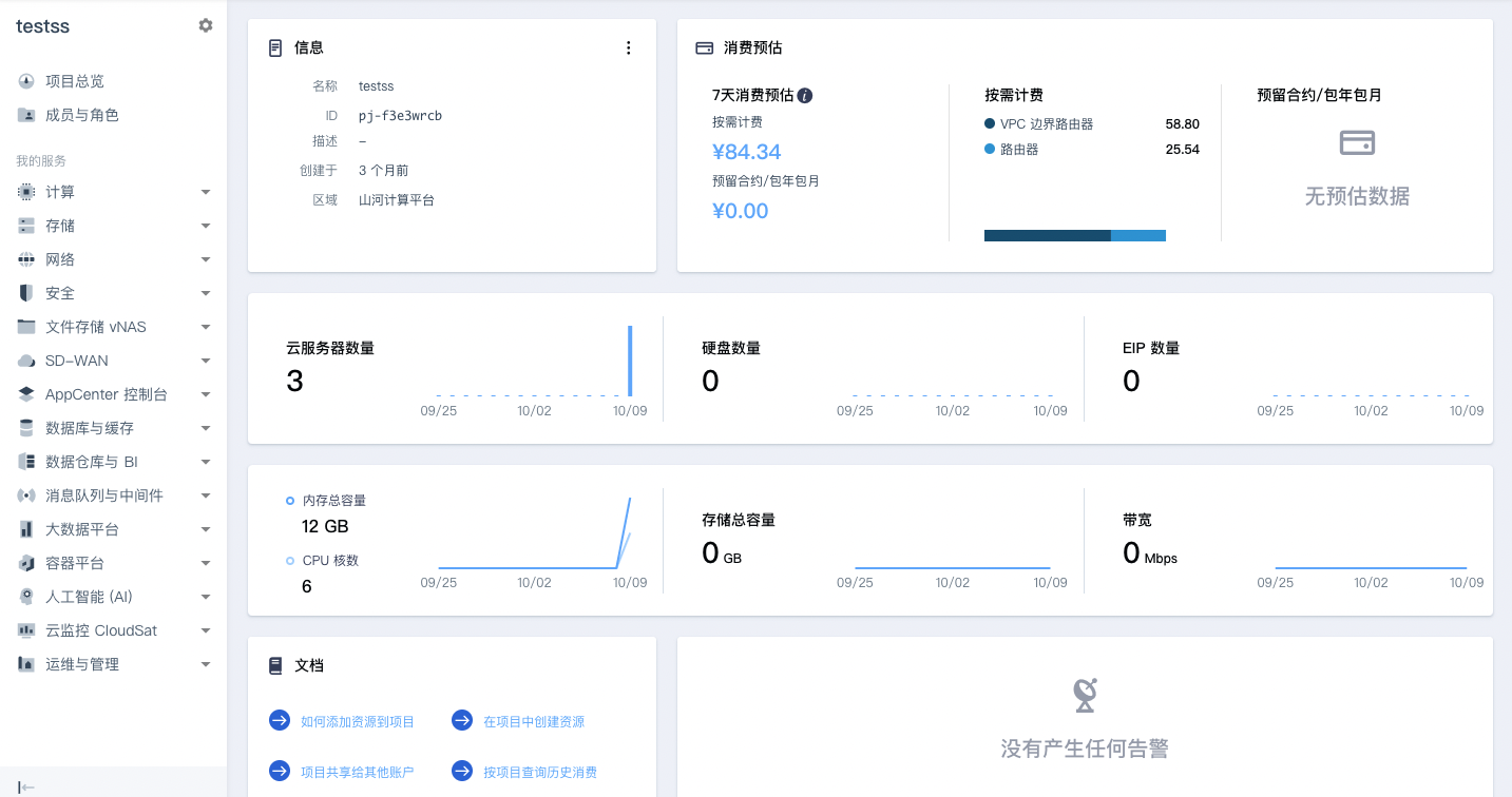 项目总览页